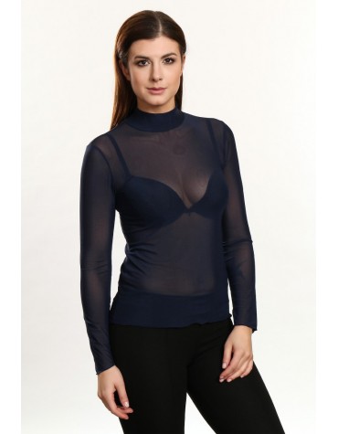 Coco темно-синій якісний гольф-сітка тмViolana, Польща Coco темно-синій якісний гольф-сітка тмViolana, Польща