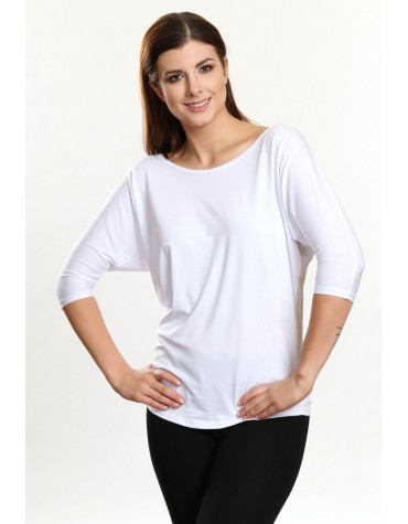 Lamia біла блузка рукав летюча миша тмViolana, Польща