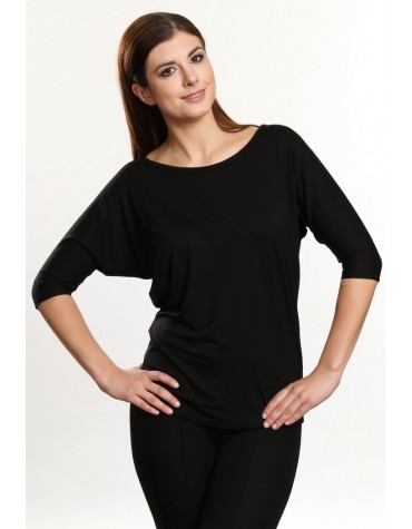 Lamia чорна блузка 3/4рукав летюча миша тмViolana, Польща Lamia чорна блузка 3/4рукав летюча миша тмViolana, Польща