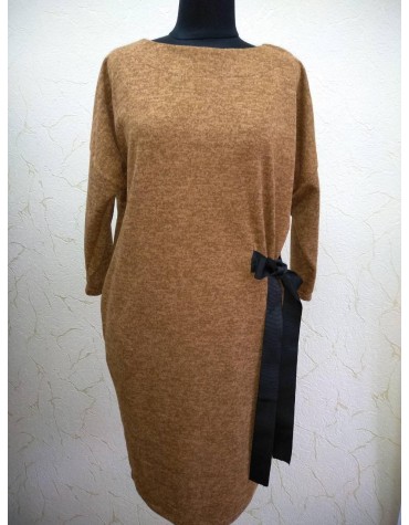 Сукня трикотажна з елегантною зав'язкою в області талії тмHOFpol, Польща