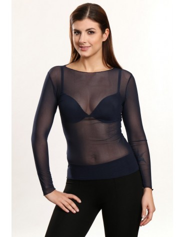 Mira темно-синя блузка-сітка тмViolana, Польща