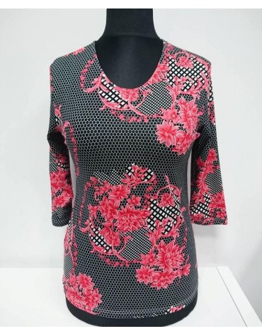 Кофтинка жіноча віскозна рукав 3/4 тмAga, Польща