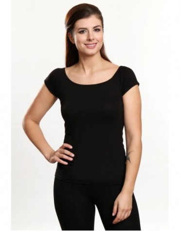 Aria чорна віскозна футболка тмViolana, Польща