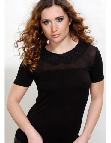 Alana віскозна блузка з комірцем тмViolana, Польща