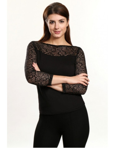 Clara блузка віскоза мереживо 3/4 рукав тмViolana, Польща Clara блузка віскоза мереживо 3/4 рукав тмViolana, Польща