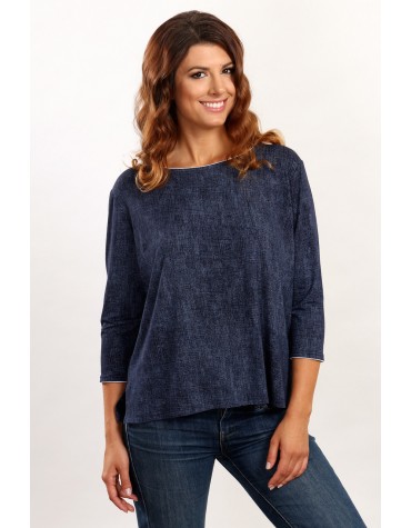 Кофтинка синя в джинсовому стилі 3/4 рукав тмViolana, Польща Кофтинка синя в джинсовому стилі 3/4 рукав тмViolana, Польща