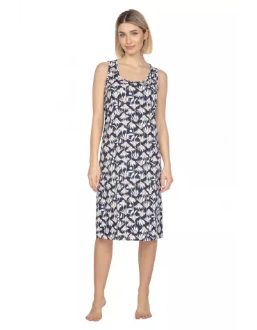 Жіноча нічна сорочка широкі бретелі тмRegina, Польща розм. 2XL-4XL Жіноча нічна сорочка широкі бретелі тмRegina, Польща розм. 2XL-4XL