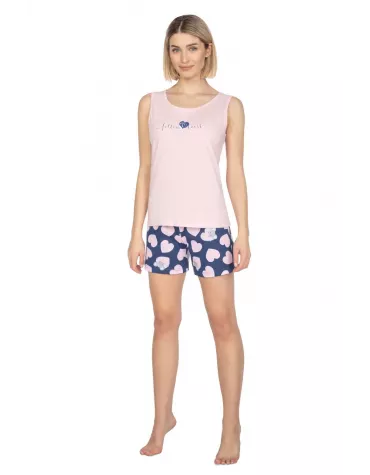 Жіноча піжама майка/шорти, бавовна тмRegina, Польща Жіноча піжама майка/шорти, бавовна тмRegina, Польща