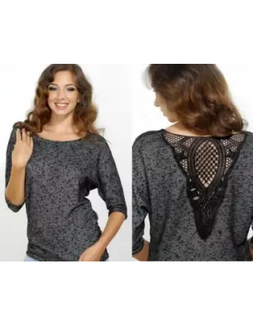 Luca оригінальна  чорна кофтинка бавовна/віскоза тмViolana, Польща