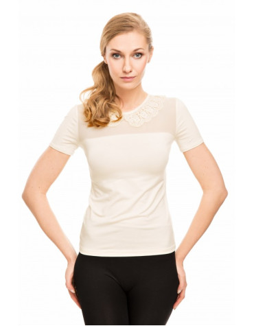 Alana віскозна блузка з комірцем тмViolana, Польща