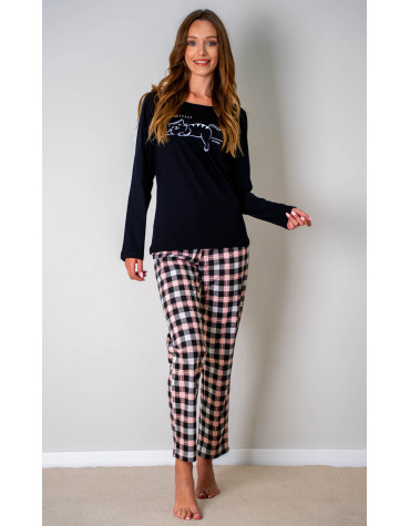 Жіноча піжама довгий рукав тмMuzzy, Польща Жіноча піжама довгий рукав тмMuzzy, Польща