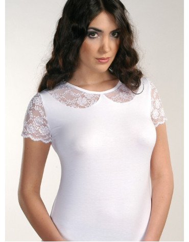 Cleo блузка з мереживними вставками тмViolana, Польща