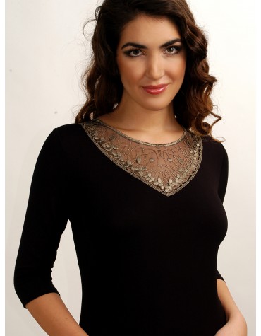 Eliza блузка 3/4 рукав віскоза тмViolana, Польща