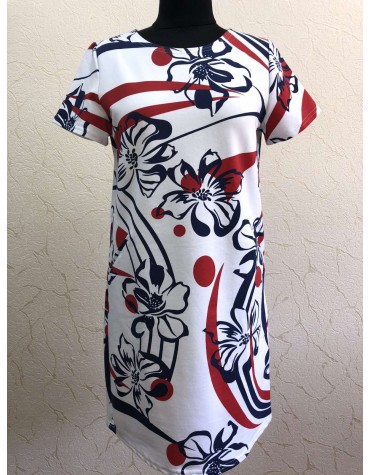 Бавовняна жіноча сукня з квітами тмEfect, Польща