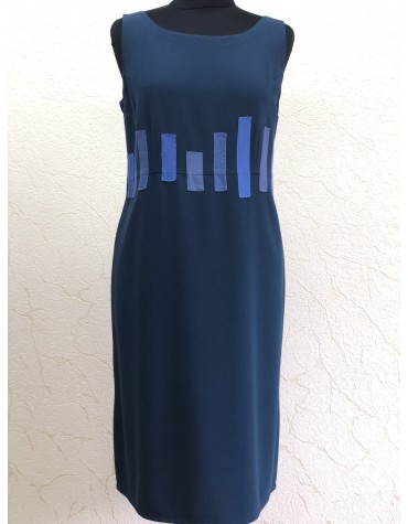 Віскозна жіноча синя  сукня без рукав  тмPata, Польща Віскозна жіноча синя  сукня без рукав  тмPata, Польща