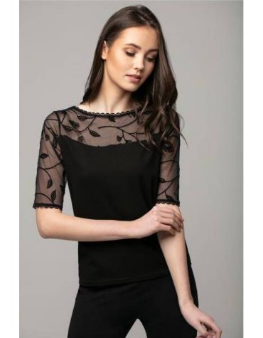 Жіноча віскозна блуза короткий рукав тмViolana, Польща