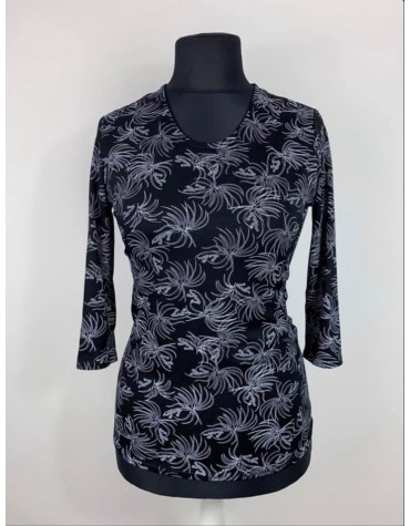 Блузка віскозна рукав 3/4 тмAGA, Польща