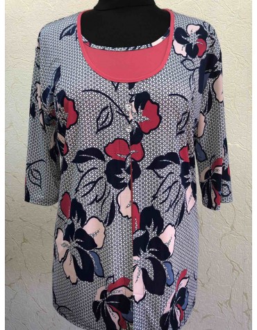Жіноча блузка віскоза короткий рукав тмAgatka, Польща