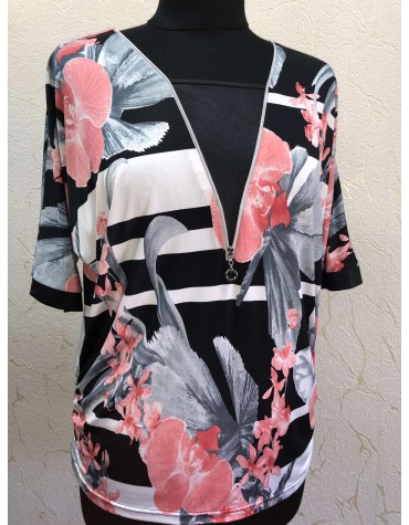 Жіноча блузка з декоративною блискавкою тмMarguerite by mako, Польща