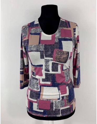 Жіноча віскозна блузка четвертний рукав тмAGA, Польща