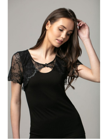 Ніжна жіноча блузка з мереживом тмViolana, Польща