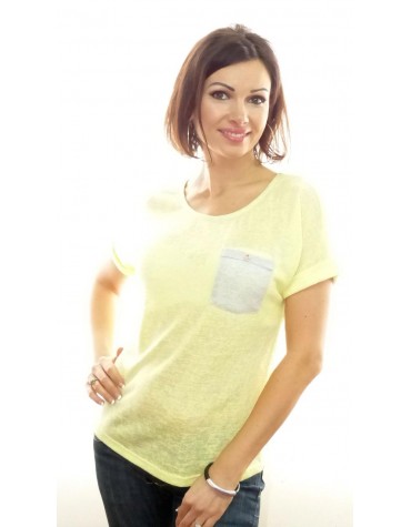 Футболка жіноча однотонна з коротким рукавом тмM.Hajdan, Польща