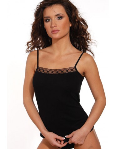 Vera майка тонкі бретелі бавовна з мереживом, тмViolana, Польща