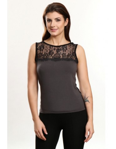 Жіночий топ Maggie віскоза з елегантним мереживом  тмViolana, Польща