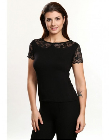 Cleo блузка з мереживними вставками тмViolana, Польща