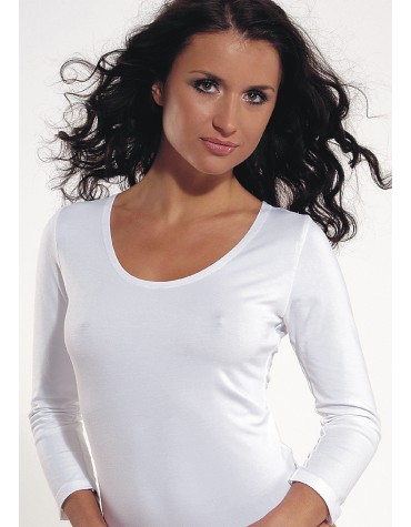 Gloria біла футболка рукав 3/4 тмViolana, Польща