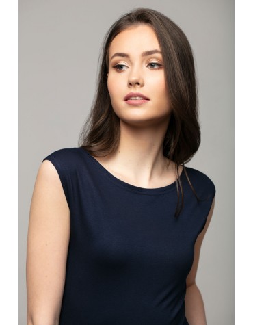 Віскозна жіноча темно-синя майка Loren тмViolana, Польща Віскозна жіноча темно-синя майка Loren тмViolana, Польща