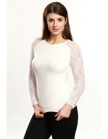 Kelly шампань блузка віскоза мереживо тмViolana, Польща  Kelly шампань блузка віскоза мереживо тмViolana, Польща