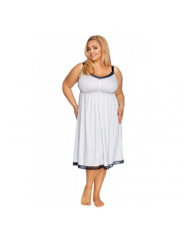 Жіноча нічна сорочка віскозна на тонких бретелях  тмAkcent, Польща р. 40-48