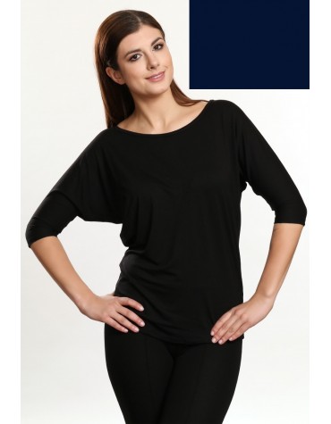 Lamia темно-синя блузка 3/4рукав летюча миша тмViolana, Польща Lamia темно-синя блузка 3/4рукав летюча миша тмViolana, Польща